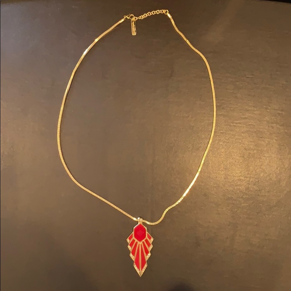 Vince Camuto Cherry Red Pendant Necklace